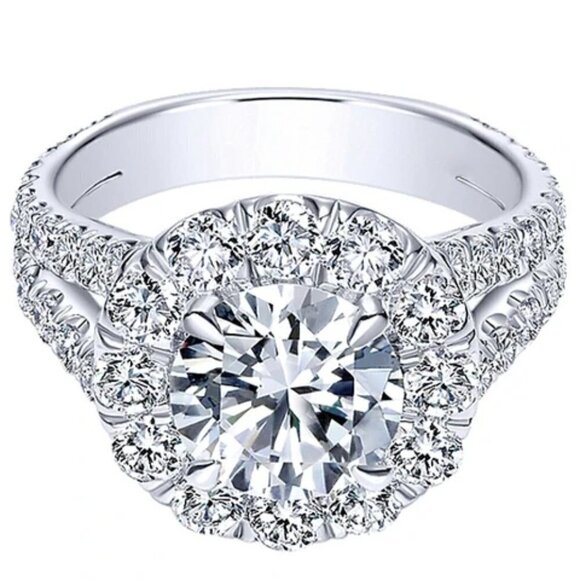 Jewelry - 💎Engagement Double Layer Round CZ Bridal Wedding Ring for Women, UNVN12291